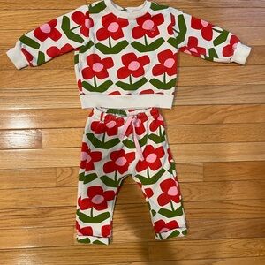 Mom Coeur Floral Sweat Set - 18 mo